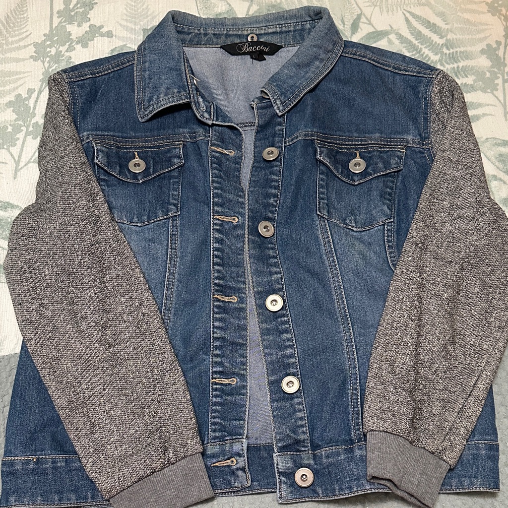 Denim And Gray Jacket By Brand